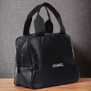 CHANEL Novelties Cosmetics Mini Bag Pouch black